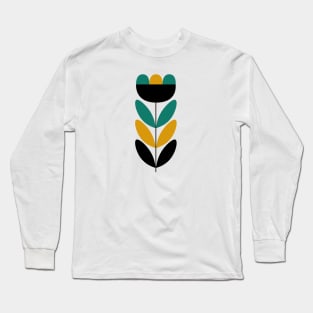 Mid Century Flower 11 Long Sleeve T-Shirt